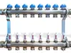 Collettore di distribuzione premontato per impianti radianti da 1" con derivazioni da 3/4"...