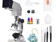 Sikungjlk Microscopio per Bambini Microscopio per Studenti a LED National Geographic - Sci...