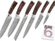 wakoli 6 COLTELLO Damast - Giapponese Acciaio Damasco VG-10, EDIB