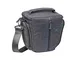 RivaCase 7501 SLR Canvas Case Small, Borsa in Tela per Fotocamere Reflex, Piccola, Grigio