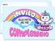 Biglietti Invito compleanno unicorno per bambini in italiano. Set 20 Cartoline per festa d...