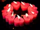 Candele a Forma di Cuore, Candele Romantiche a Forma di ​Cuore Rosso, 9 Pezzi Candela d'Am...