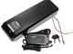 vhbw batteria per portapacchi (6,6Ah, 48V, Li-Ion) incl. caricatore compatibile con e-bike...