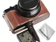 Custodia per fotocamera Panasonic Lumix DC-LX100 II Pelle sintetica mezza custodia per cus...