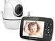 Flybiz Baby Monitor Video, con Schermo a Colori LCD 3.5", Portata 984ft, Infrarossi Night...
