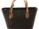 Alviero Martini 1a classe Medium Shopping Bag Dark Brown