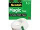 Scotch Magic Tape Nastro Adesivo Trasparente, 1 Rotolo 19 mm x 33 m, Nastro Trasparente Op...