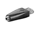 Goobay 93982 Adattatore USB 2.0 ad Alta Velocità, Presa 3, 5 mm