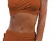 WINKEEY Costume da Bagno Donna Estate Spiaggia Bikini Sexy Stampa Morbida Costume da Bagno...