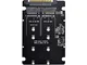 CY PCIE a SATA Adattatore SFF-8639 NVME U.2 a Combo NGFF M.2 M-Key SATA PCIe SSD Adattator...