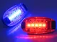 Coppia Di Cinturini a Led Luminosi Rossa e Blu, Luci a Led Per la Notte, Coppia Di Luci a...