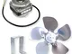 GOLDMAN SERVICE Kit Motore fan ventola per portabottiglie frigorifero 10 W con supporto e...