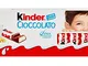 Ferrero, Kinder Cioccolato T24 Confezione da 300gr, Barrette ricoperte di cioccolato finis...