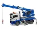 Bruder Spielwaren Gmbh + Co.Kg- Bruder Costr Camion/Gru L/S Mantgs 03770, Multicolore, 837...