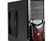 Rasurbo Midi Game-X7 Midi-Tower Nero, Rosso