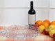 LGVSHOPPING Vassoio Centrotavola Piatto Frutta Crystal Appeal 40x6 CM Plastica Bianco