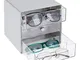 mDesign Organizer porta occhiali – Portaocchiali in plastica con 3 cassetti – Scatola port...