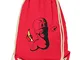 Texlab Unisex - Adulti VEND-205883 Sacca da Palestra, Rosso, 38 cm x 42 cm