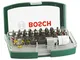 Set Bosch da 32 pz. Set di bit di avvitamento (bit PH, PZ, esagonali, T, TH, S, accessori...