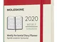 Moleskine 12 Mesi 2020 Agenda Settimanale Orizzontale, Copertina Morbida e Chiusura ad Ela...