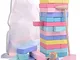 Lekebaby Jenga - Gioco impilabile con torre a dondolo, in legno, per bambini dai 3 anni in...