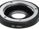 Hersmay Adattatore per obiettivo Minolta MD/MC su fotocamera NIK0N F AI Mount con vetro ot...