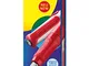 Pelikan 802994 Penna Stilografica a Cartuccia, Fusto Rosso, Pennino A, Grip Antiscivolo, I...