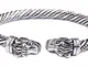 Teamer, bracciale da donna con testa di leopardo, accessori alla moda, braccialetto vichin...