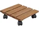 Kesper 69305 - Carrello per Piante, in Legno di Pino Certificato FSC, 35 x 35 x 10 cm