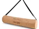 konjac Yoga Borsa in Sughero, Mat Bag Carrier Borse in Cork con Tasche per Sacca, Cinghia...