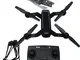Trade Shop - Drone Wifi 2,4 Ghz Fpv Pieghevole Sky69 Con Fotocamera 720p Lama Ventola A Le...