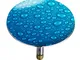 WENKO Tappo vasca da bagno Pluggy® XXL Waterdrops - per tutti gli scarichi commerciali, Pl...