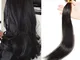 (40-60cm) Cheratina Extension Capelli Veri 100 Ciocche #1 Nero Lucente 50g U Tip Extension...