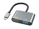 ABLEWE USB C a HDMI e VGA Adattatore,USB C Hub Thunderbolt 3 a HDMI 4K VGA 1080P per MacBo...