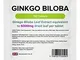 Lindens Ginkgo Biloba 6000mg COMPRESSE CONFEZIONE DA 100 UK produttore adatto per vegani e...