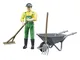 Bruder Spielwaren Gmbh + Co.Kg, 62610 veicolo Figure Set agricoltore con accessori, multic...