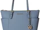 Michael Kors Jet Set Item - Borse Tote Donna, Blu (Pale Blue), 18x10x28 cm (W x H x L)