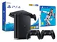 PS4 Slim 500Gb Playstation 4 Nera + FIFA 19 + 2 Controller Dualshock 4