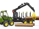 Bruder John Deere 1210E Forwarder with Grab and 4 Logs