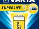 Varta 42338 Superlife 6F22/9V Block (2022) - 10 batterie al cloruro di Zinco, 9 V