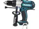 Makita DHP451Z Trapano Avvitatore a percussione 18 V Batteria, Senza Caricatore, Colore:,...