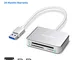 Rocketek USB 3.0 Lettore Schede SD TF CF M2, Card Reader 5Gbps Legge contemporaneamente 4...