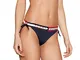 Tommy Hilfiger Women Grassetto Logo Lato Cravatta Nuotare Bikini, Giacca Navy X-Large Size...