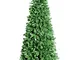 XONE Albero di Natale Royal Slim Verde in PVC | Albero folto di Natale | 1188 Rami - 240cm