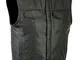 RUBSONS SOA Gilet in Pelle in Biker (S)