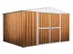 Notek Box in Acciaio Zincato Casetta da Giardino in Lamiera 3.60 x 2.60 m x h2.12 m - 130...