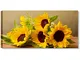 Quadri L&C ITALIA Girasoli 3 - Quadro Moderno con Fiori Gialli 90 x 45 per Soggiorno Camer...