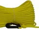 Corderie Italiane 006000174 Corda Boa Sub con Moschettone, 4 mm, 20 m, Giallo