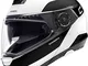 SCHUBERTH C4 PRO Fragment Bianca Modulare Casco per Moto Taglia M