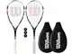 2 racchette Wilson Blade Team Racchetta da Squash con 3 palline da Squash